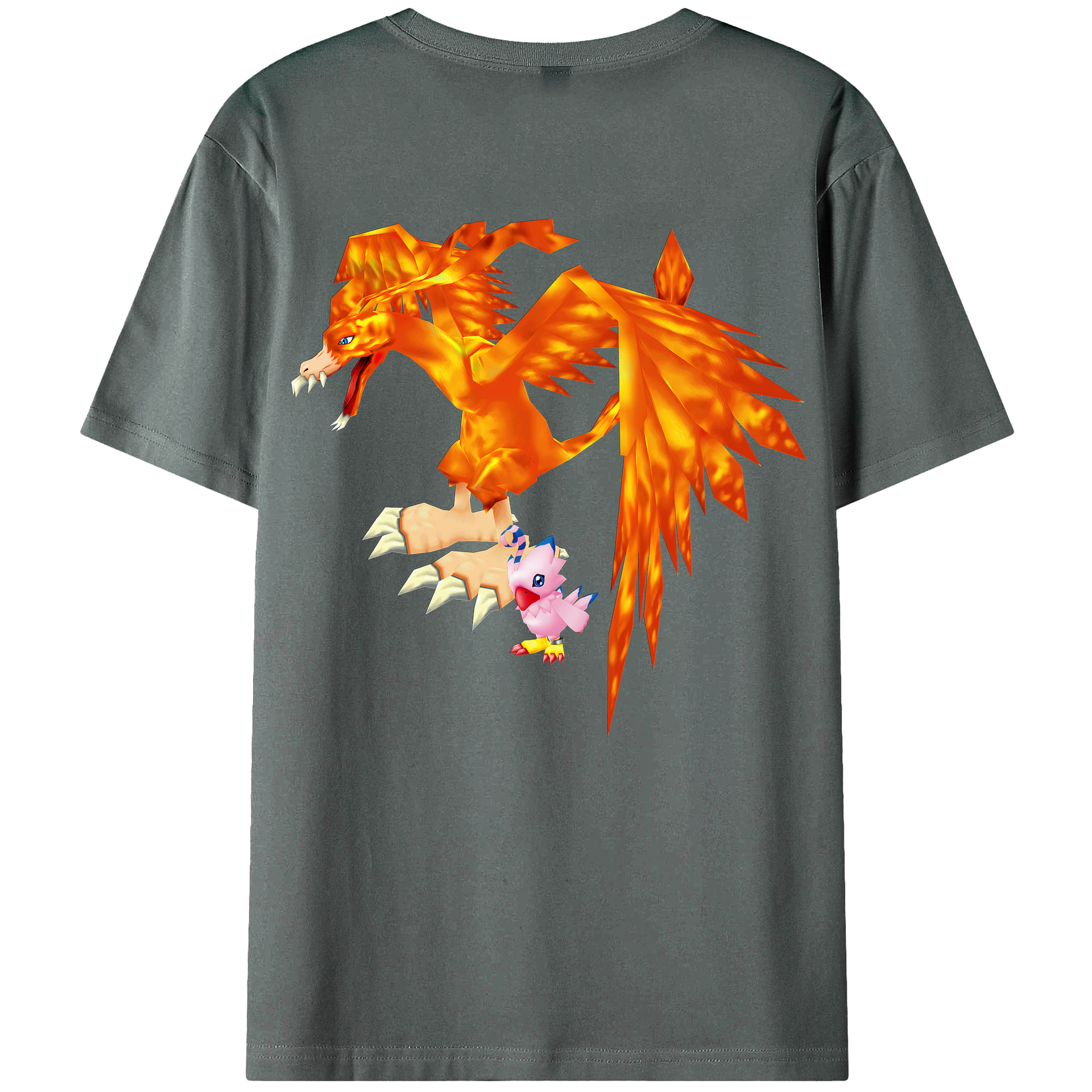 （画像用） Digimon デジタルモンスター/デジモン 綿100％半袖Tシャツ（背面プリント）